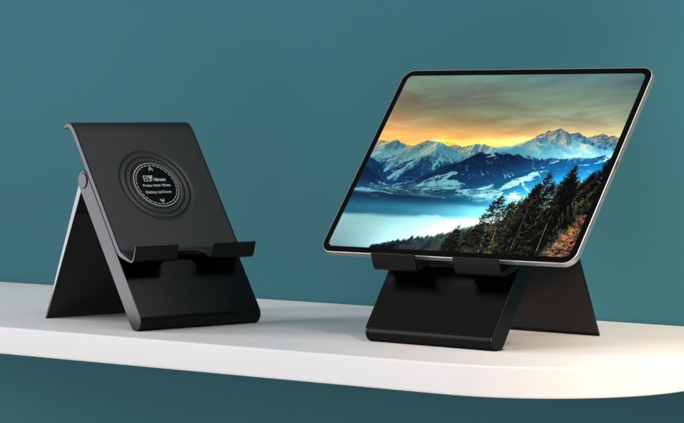 Tablet holder for monitor mounting