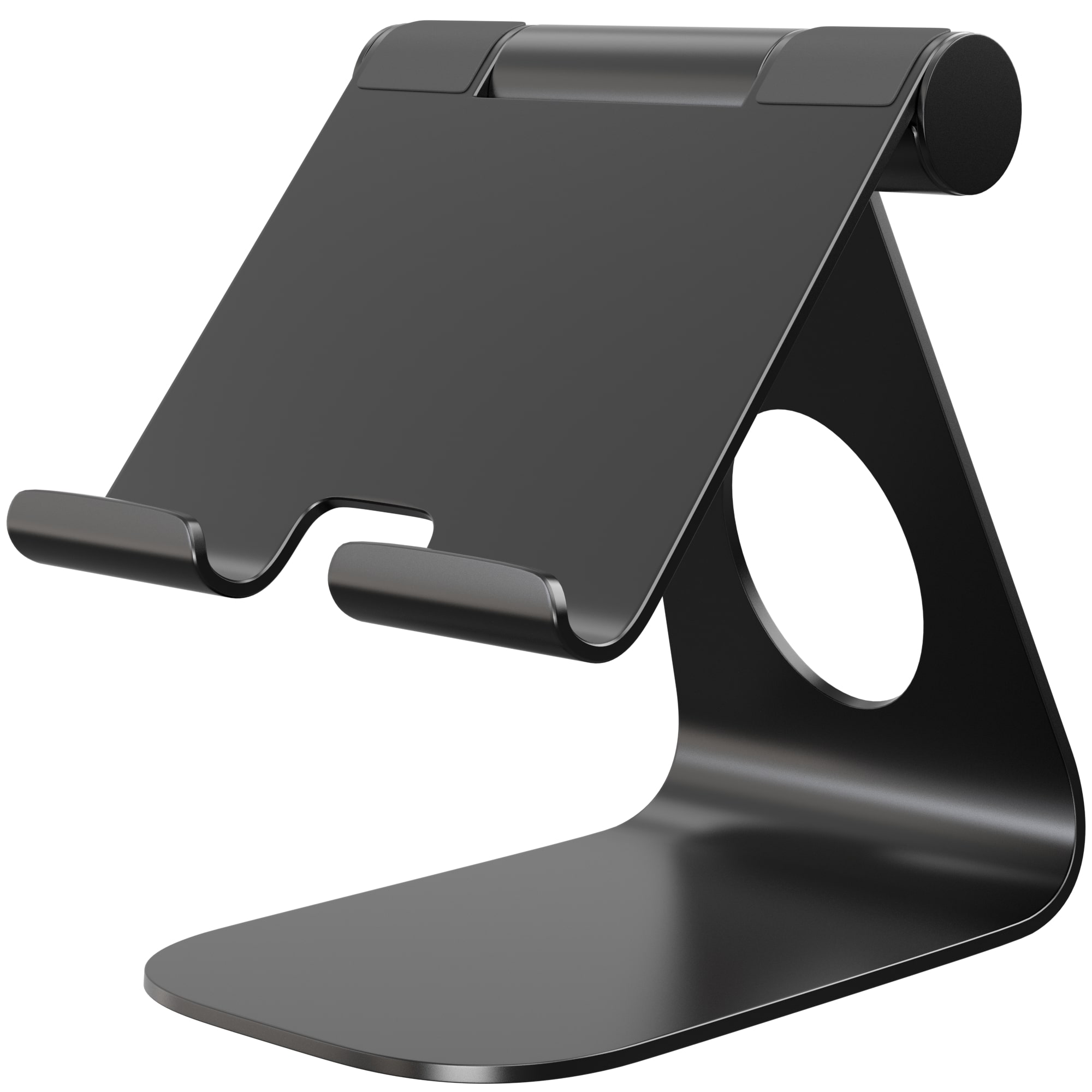 Callstel Tablet Ständer: Aluminium-Tabletständer mit verstellbarem