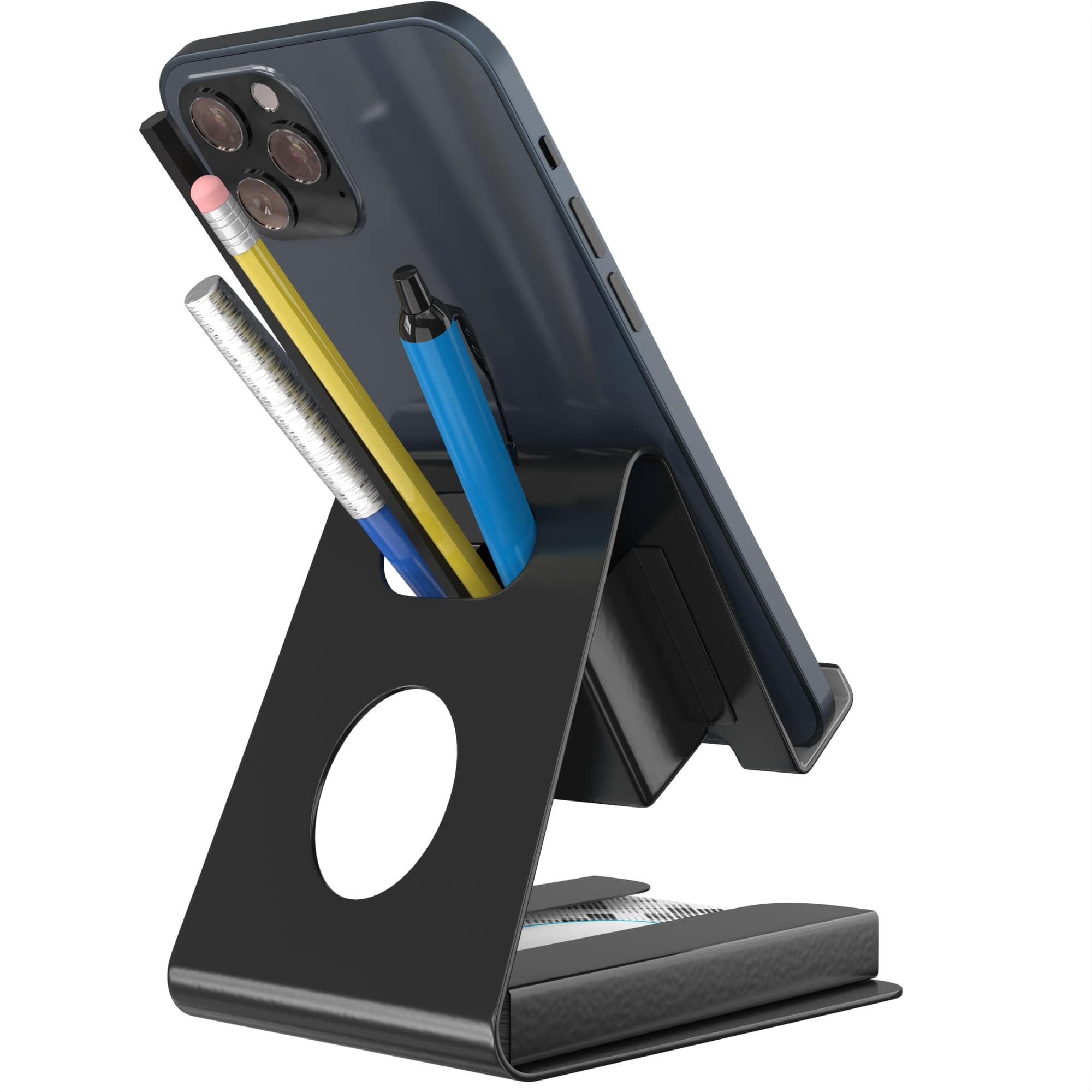 Mobile Phone Stand with Card and Pen Holder