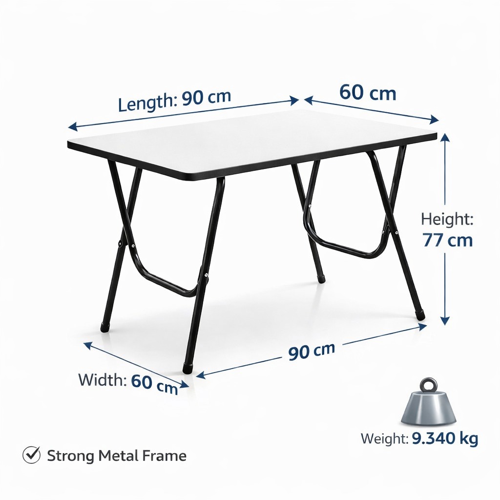 ELV DIRECT Zig Zag Table White dimensions 90 cm length 60 cm width 77 cm height 9.340 kg weight