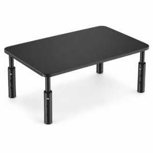 ELV DIRECT Adjustable Monitor Stand Riser Black