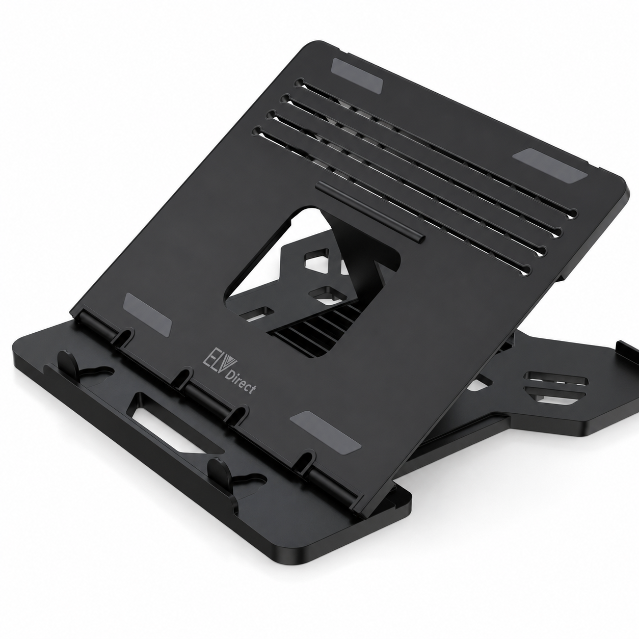 ELV DIRECT Adjustable Laptop Stand Black